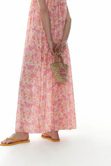 Apricot Pink Slip Dress | فستان النوم - Maison Clad