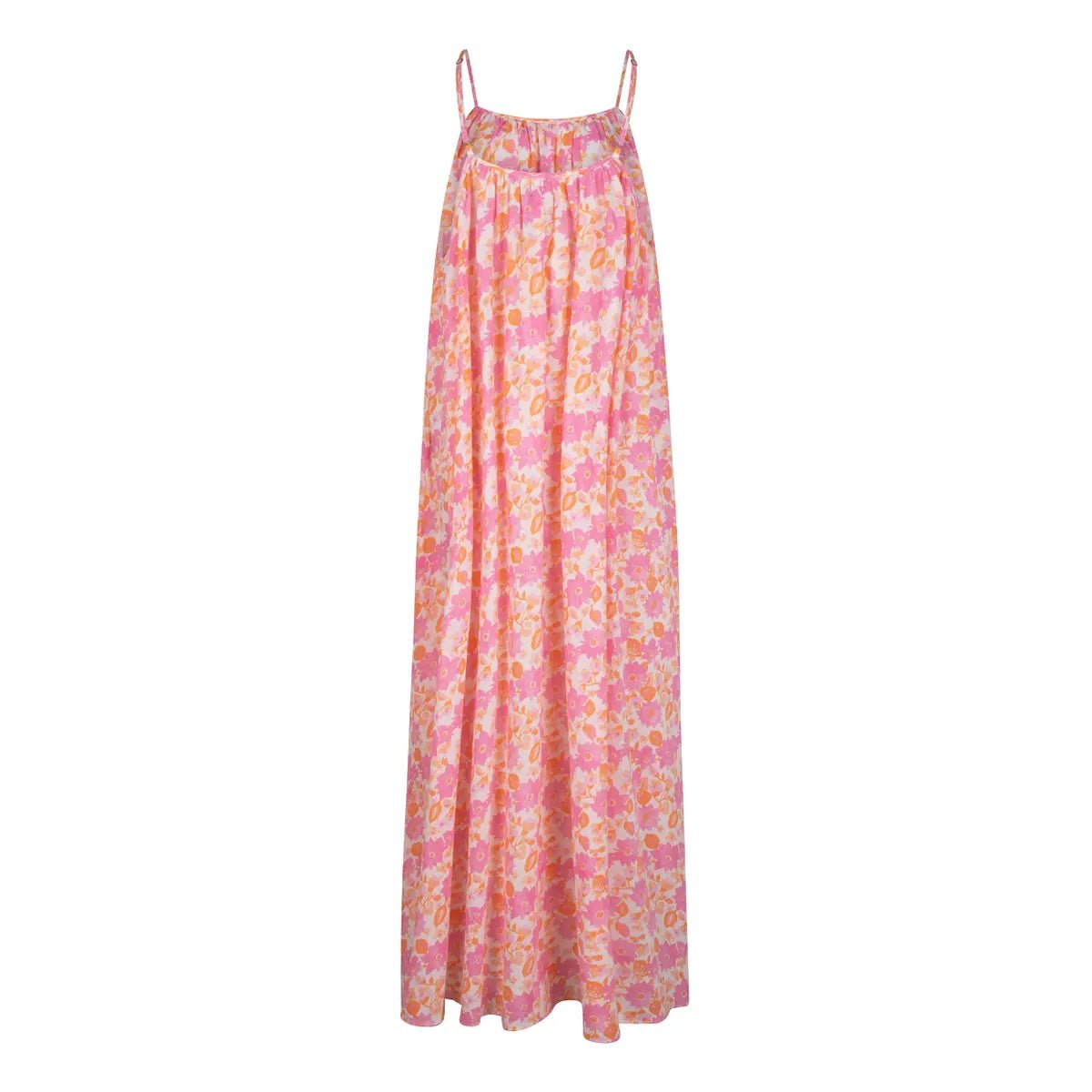 Apricot Pink Slip Dress | فستان النوم - Maison Clad