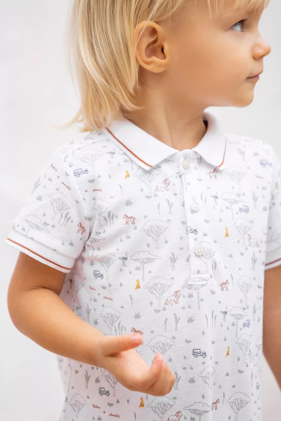 Baby Jumpsuit Explorateur - White | بذلة - Maison Clad