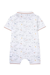 Baby Jumpsuit Explorateur - White | بذلة - Maison Clad