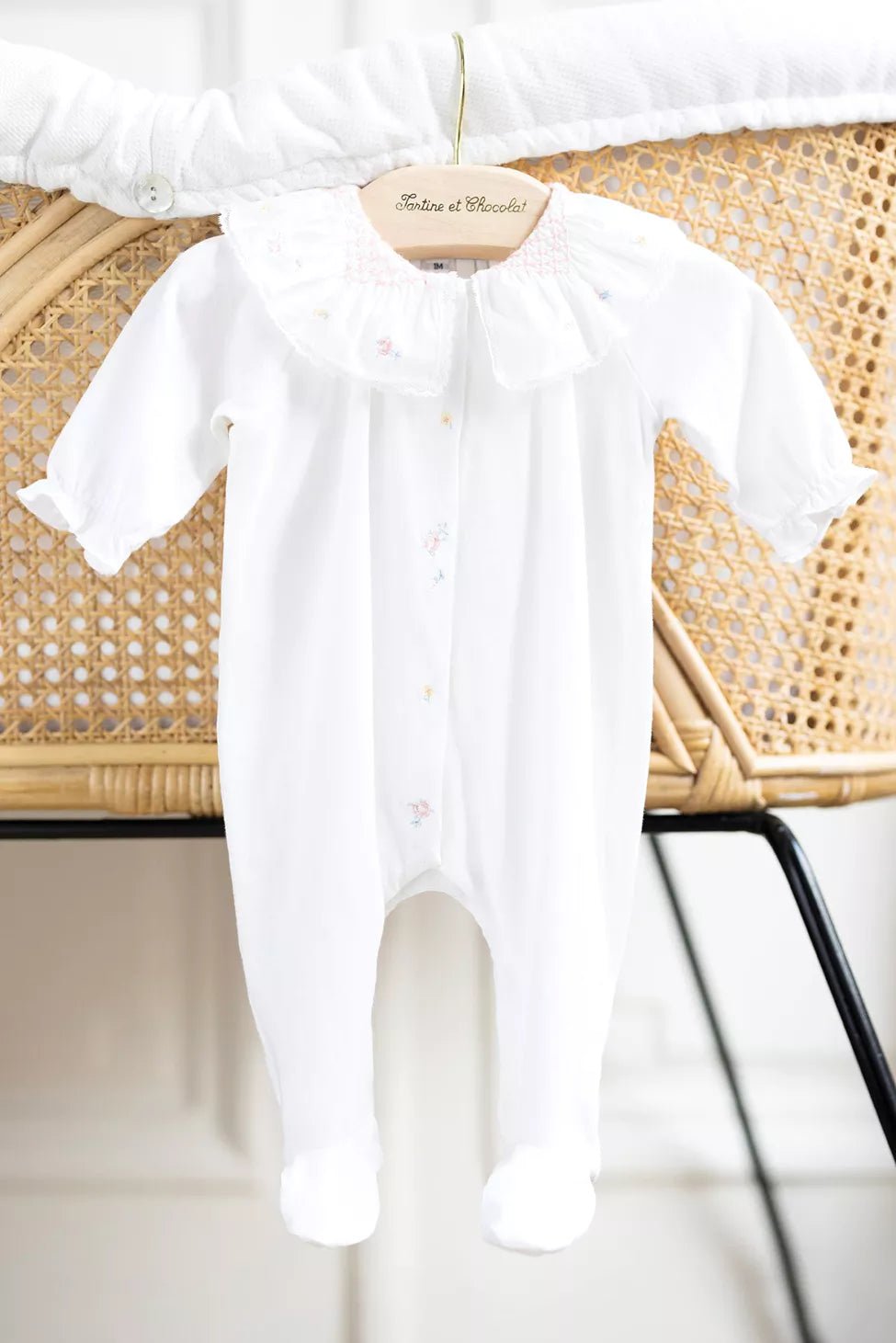 Baby Pyjama - White | بيجامة - Maison Clad