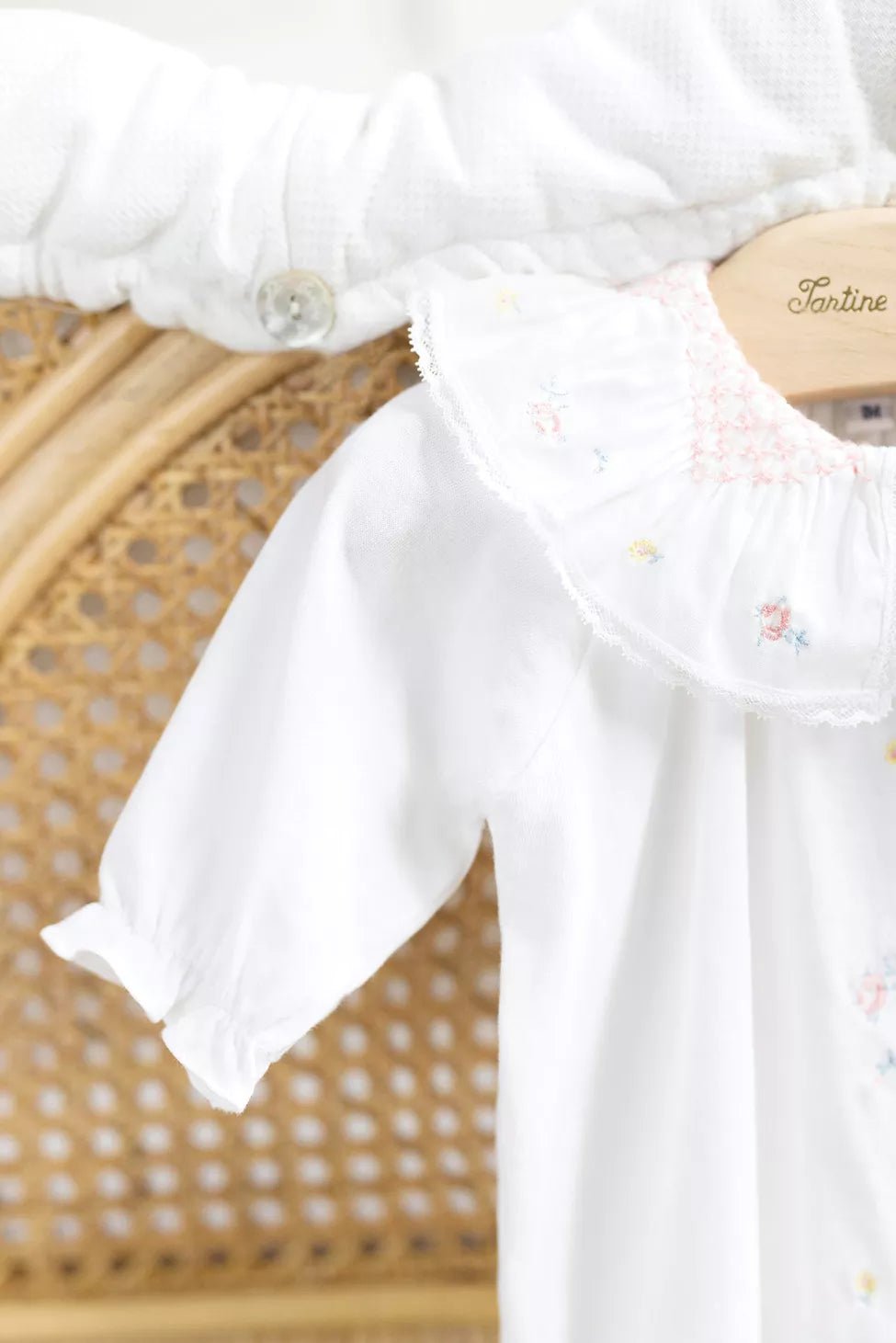 Baby Pyjama - White | بيجامة - Maison Clad