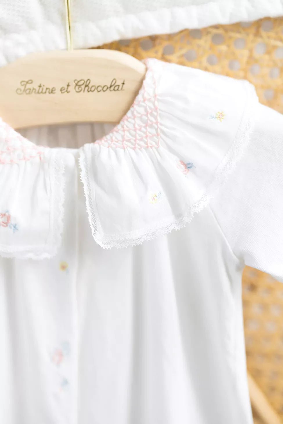 Baby Pyjama - White | بيجامة - Maison Clad