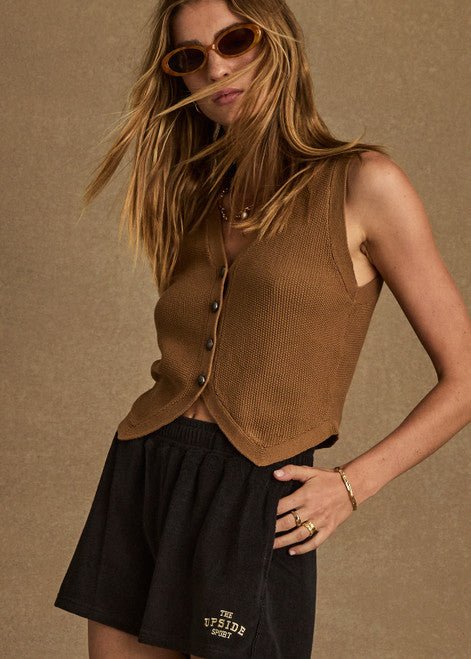 Babylon Button Knit Vest| بلوزة Babylon - Maison Clad