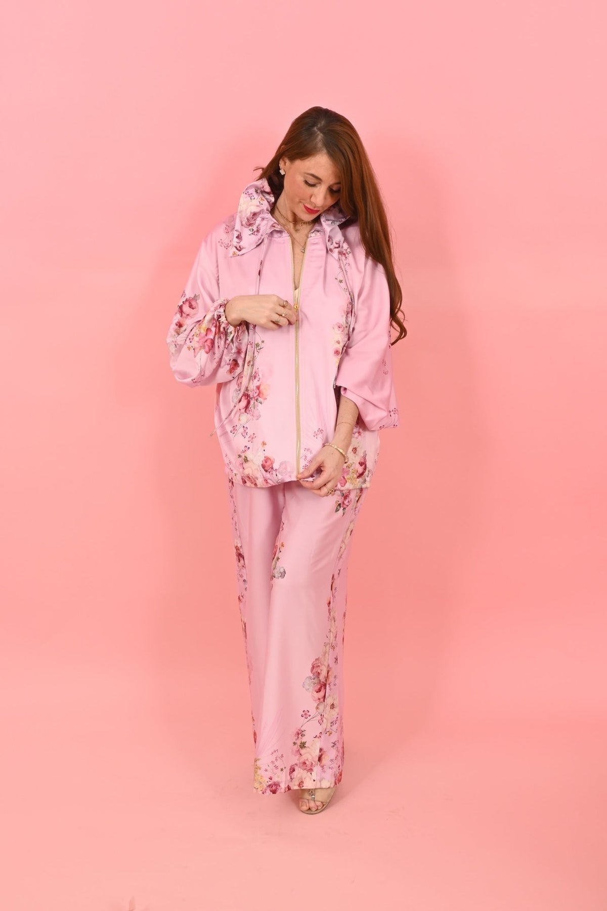 Bayt Jacket Rise before The Sun Light Pink| بلوزة نسائية - Maison Clad