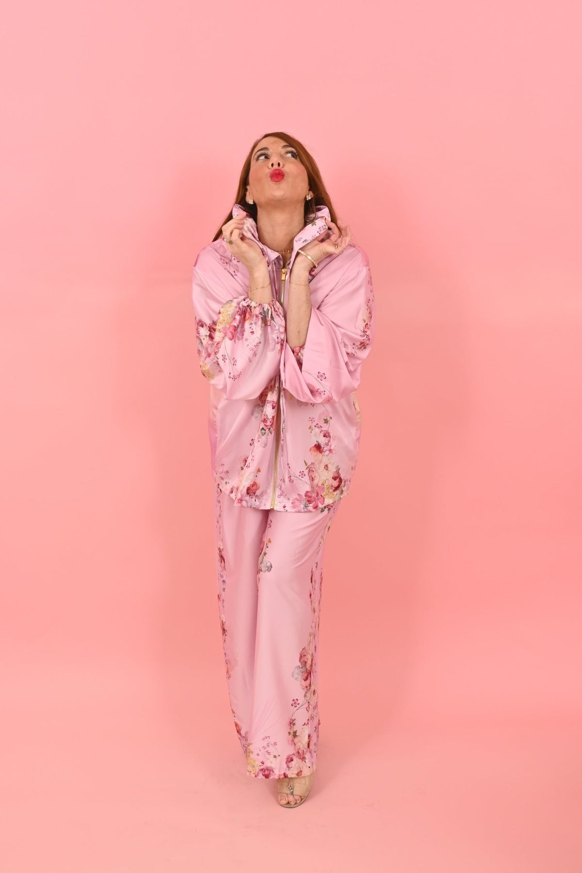 Bayt Jacket Rise before The Sun Light Pink| بلوزة نسائية - Maison Clad