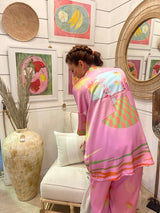 Shirt Arty Palm Pink Green| بلوزة نسائية