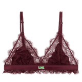 Bra Love Lace Burgundy - Love lace صدرية - Maison Clad