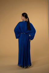 Cardigan Dress Knitwear Lace SIlk Detail| بلوزة نسائية Cardigan Knit Dress - Maison Clad