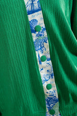 Cardigan Knitwear Lace SIlk Detail| بلوزة نسائية Cardigan Knit - Maison Clad