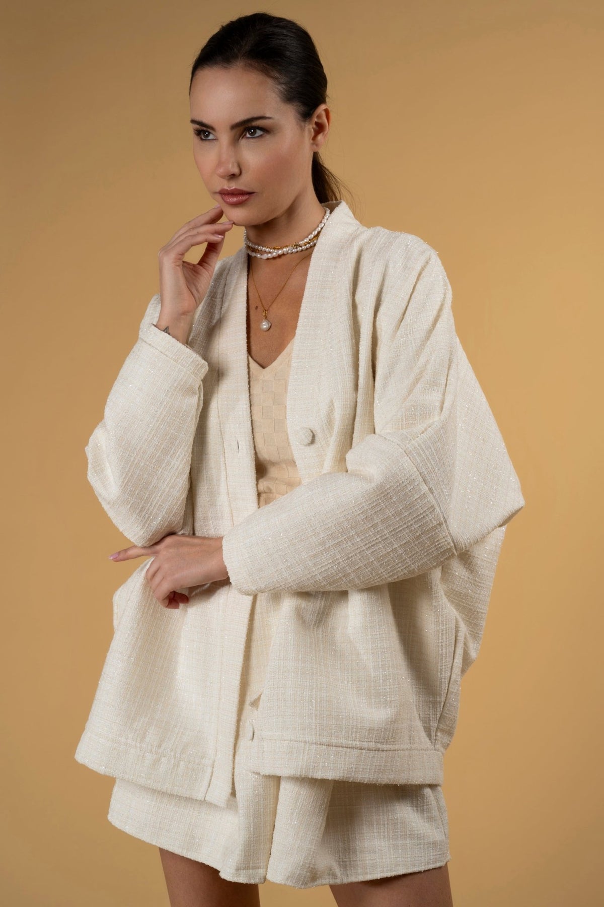 Cardigan Marley Tweed| بلوزة نسائية Cardigan Marley Tweed - Maison Clad