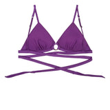 Carly Purple Bikini Top | ملابس سباحة نسائية - Maison Clad