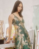 Cut Out Thessala Emerald Callisto| فستان نسائي - Maison Clad