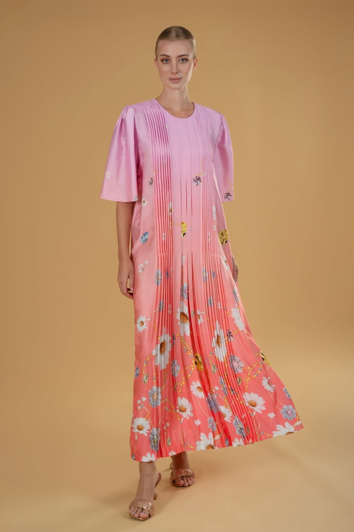 Daisy Pleated Dress l |فستان Daisy - Maison Clad
