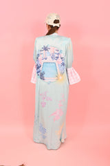 Dress Cara Ruffly Pool Light Green | فستان نسائي - Maison Clad