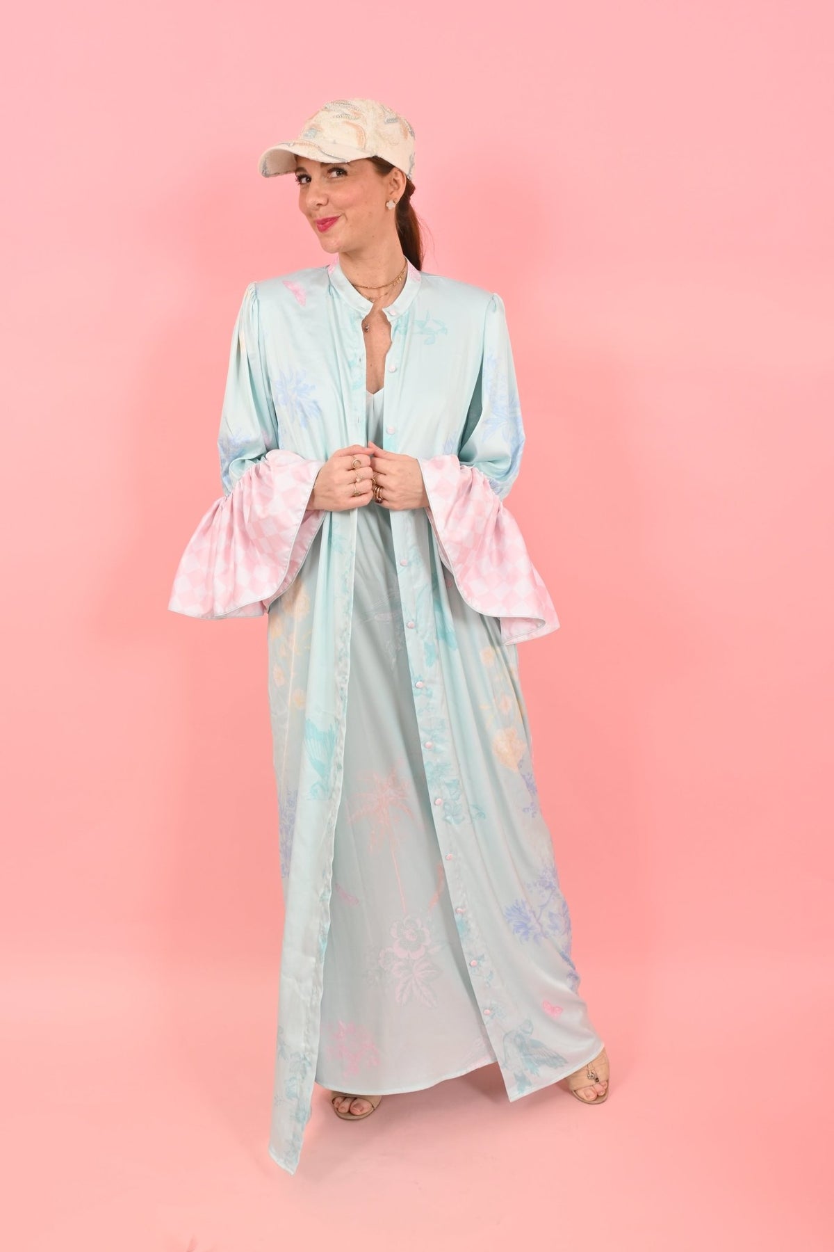 Dress Cara Ruffly Pool Light Green | فستان نسائي - Maison Clad