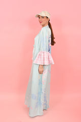 Dress Cara Ruffly Pool Light Green | فستان نسائي - Maison Clad