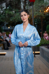 Dress Cardigan Astro Bandana Blue Capricorn / فستان نسائي Cardigan - Maison Clad