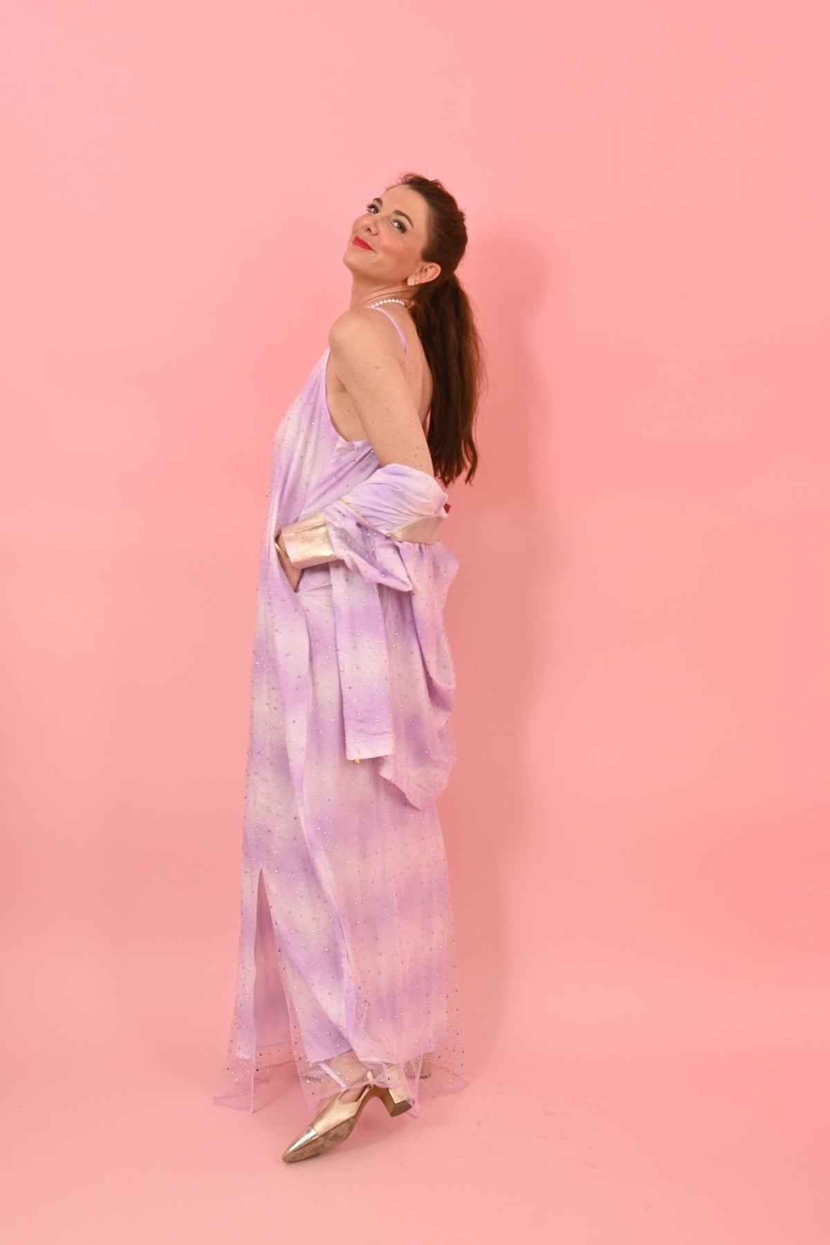 Dress Gaby Lilac Tie and Dye | فستان نسائي Gaby - Maison Clad