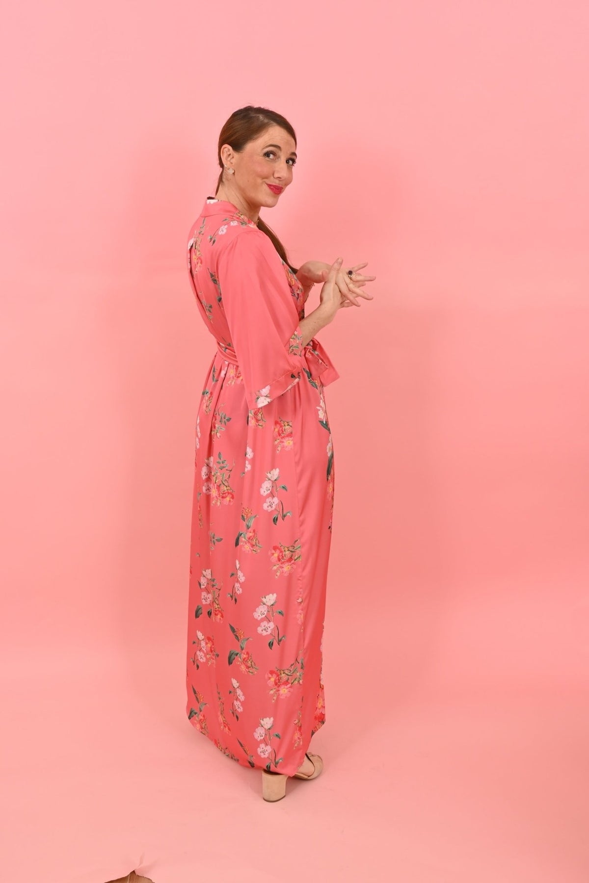 Dress Jeannette Coral |فستان Jeannette - Maison Clad