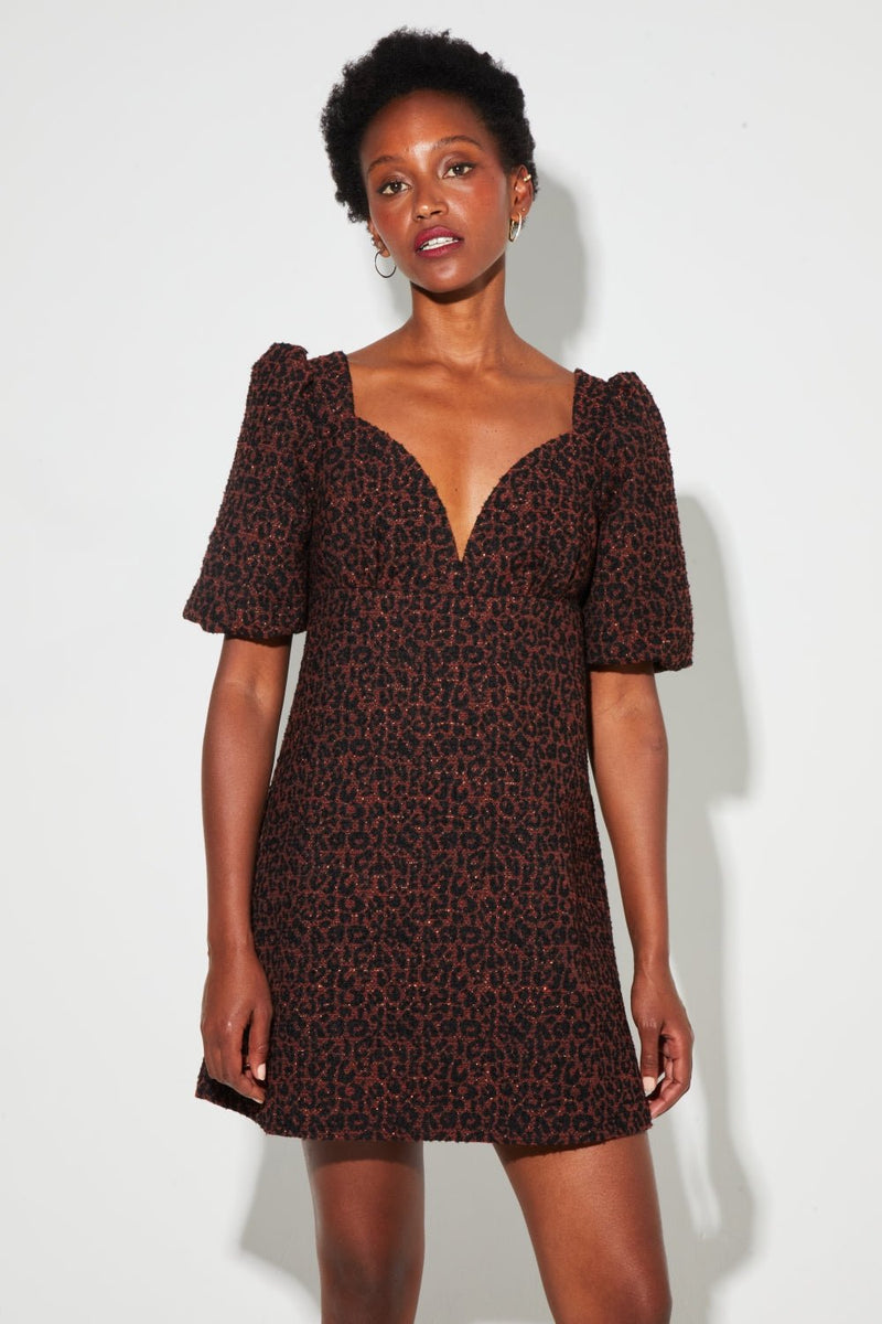Dress Nara Jacquard Leo |فستان Nara - Maison Clad