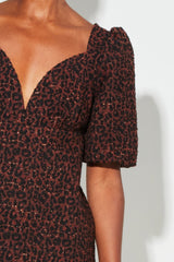 Dress Nara Jacquard Leo |فستان Nara - Maison Clad