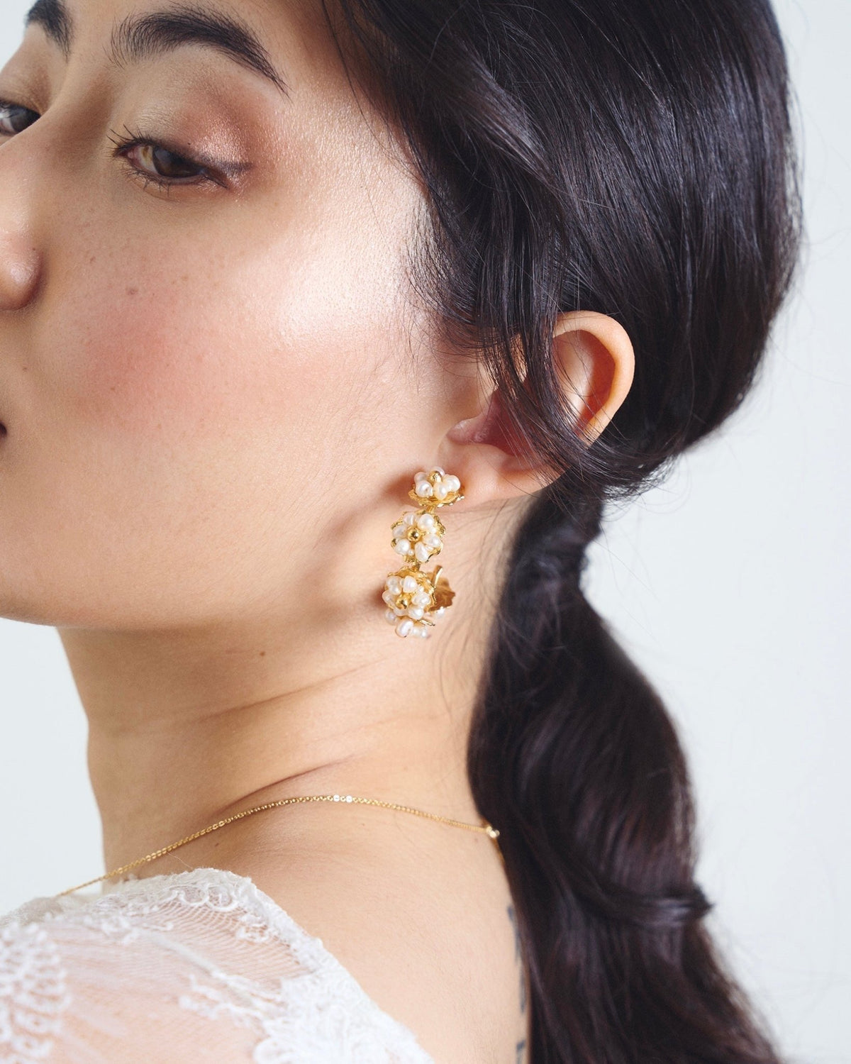 Earring Lefkada Medium - Lefkada أقراط - Maison Clad
