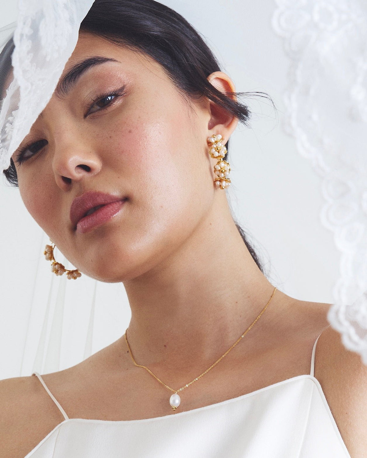 Earring Lefkada Medium - Lefkada أقراط - Maison Clad