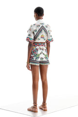 Eden Short Althea Multi| تنورة نسائية - Maison Clad