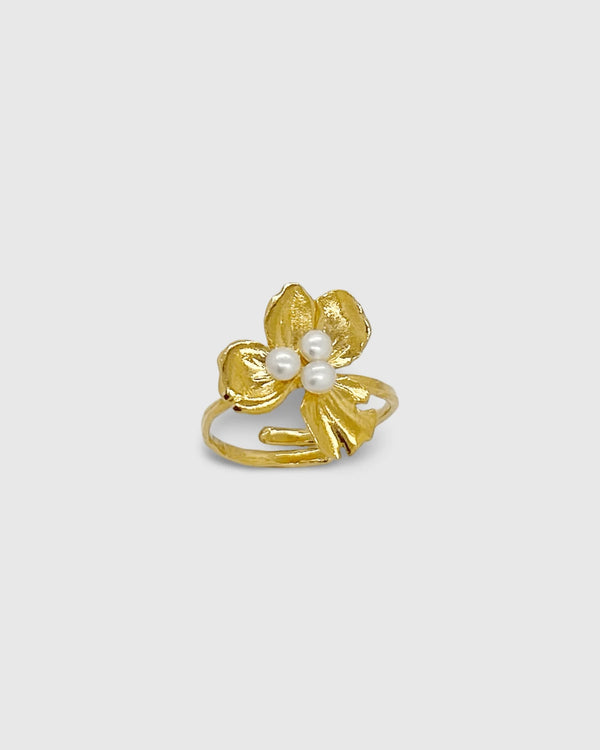 Ring Alozina S 24 Carat Gold Plated| Elis Tsikis Jewelry