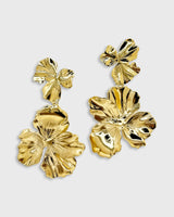 Thalie 24K Recycled Gold Floral Drop Earrings – Paris Luxury