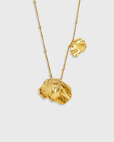 Elise Tsikis Paris 24K Gold Corinthe Petal Necklace