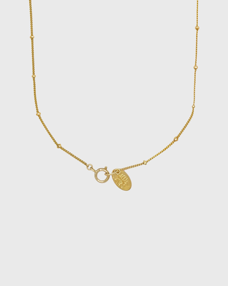 Phos 24K Gold Plated Floral Necklace – Elegant Statement Jewelry