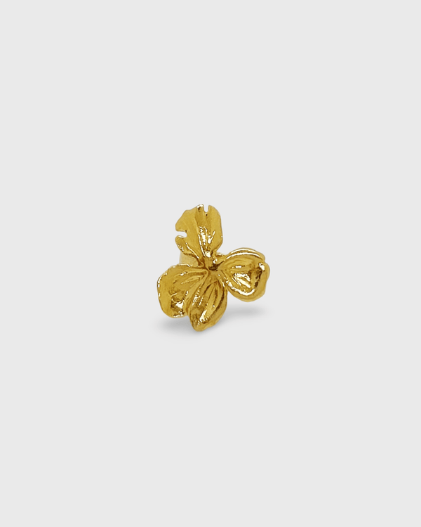 Elise Tsikis Paris Myli Handcrafted 24K Gold Floral Earcuff