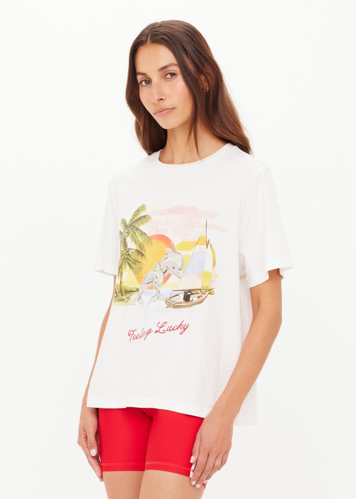 FEELING LUCKY TEE SHIRT| بلوزة FEELING LUCKY - Maison Clad
