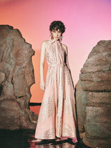 Goldysha Collar Dress Pink | فستان نسائي - Maison Clad