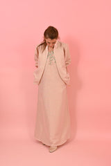 Grace Dress Pink Embroidery | فستان نسائي Grace - Maison Clad
