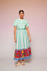 Gwen Tee Aqua | بلوزة نسائية - Maison Clad