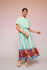 Gwen Tee Aqua | بلوزة نسائية - Maison Clad