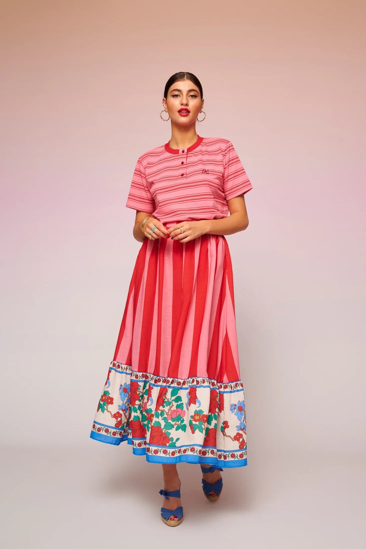 Gwen Tee Pink | بلوزة نسائية - Maison Clad