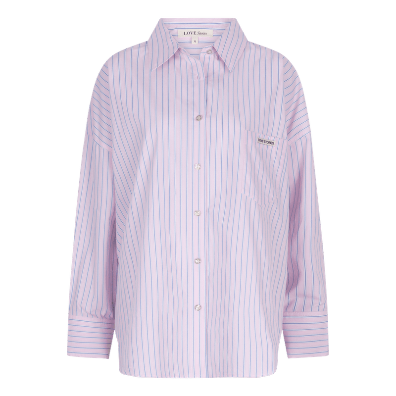 Hailey Pink Stripes Shirt | توب ملابس داخلية - Maison Clad