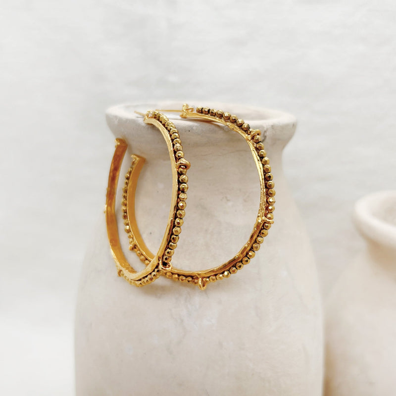 Handmade Kimina Medium Earrings - أقراط - Maison Clad
