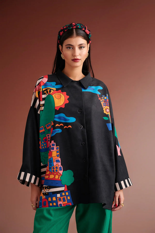Ingrid Shirt Black| قميص نسائي