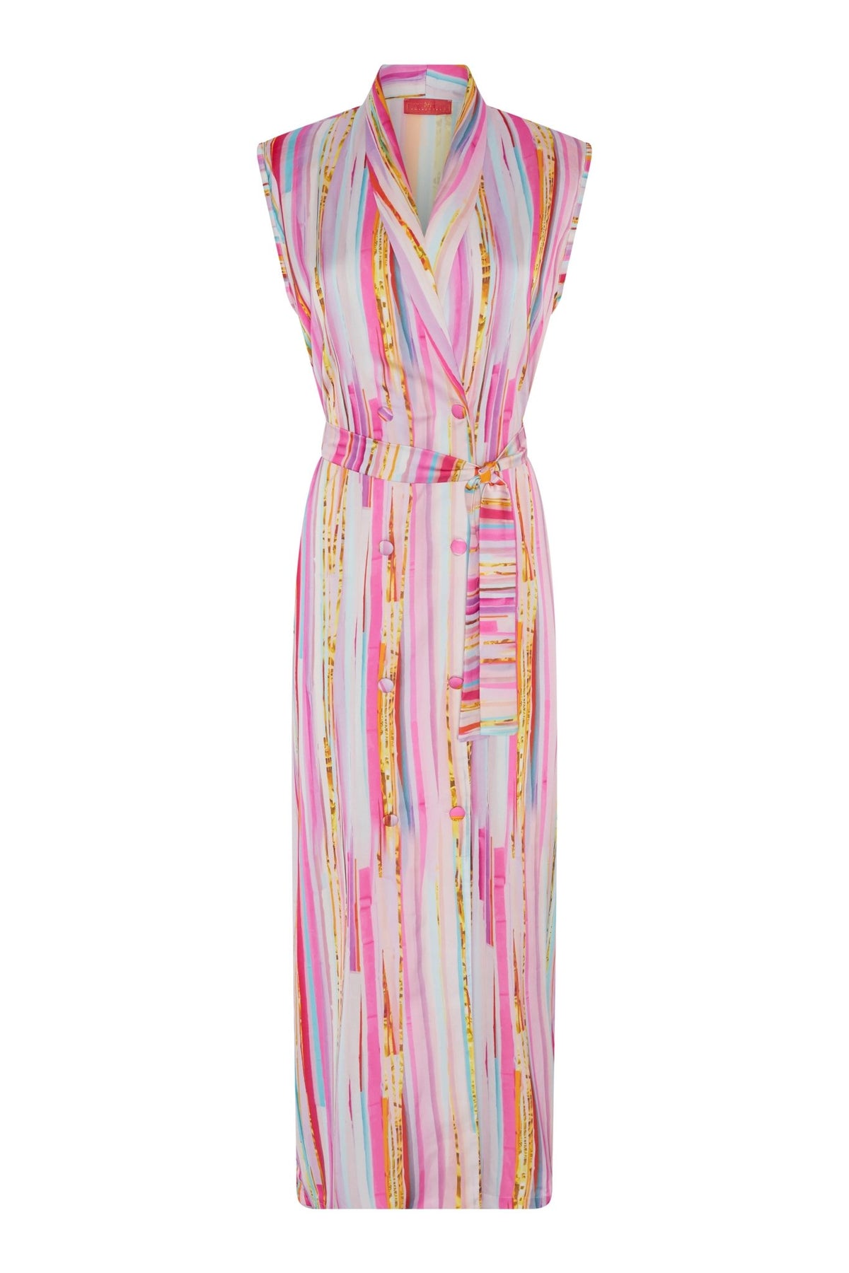Jack Dress Stripes Pink فستان نسائي - Maison Clad