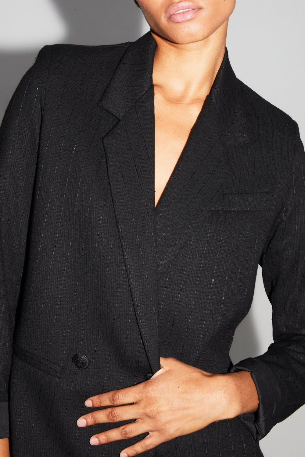 Jacket Ema Black Shine |سترة Jacket Ema Black Shine - Maison Clad