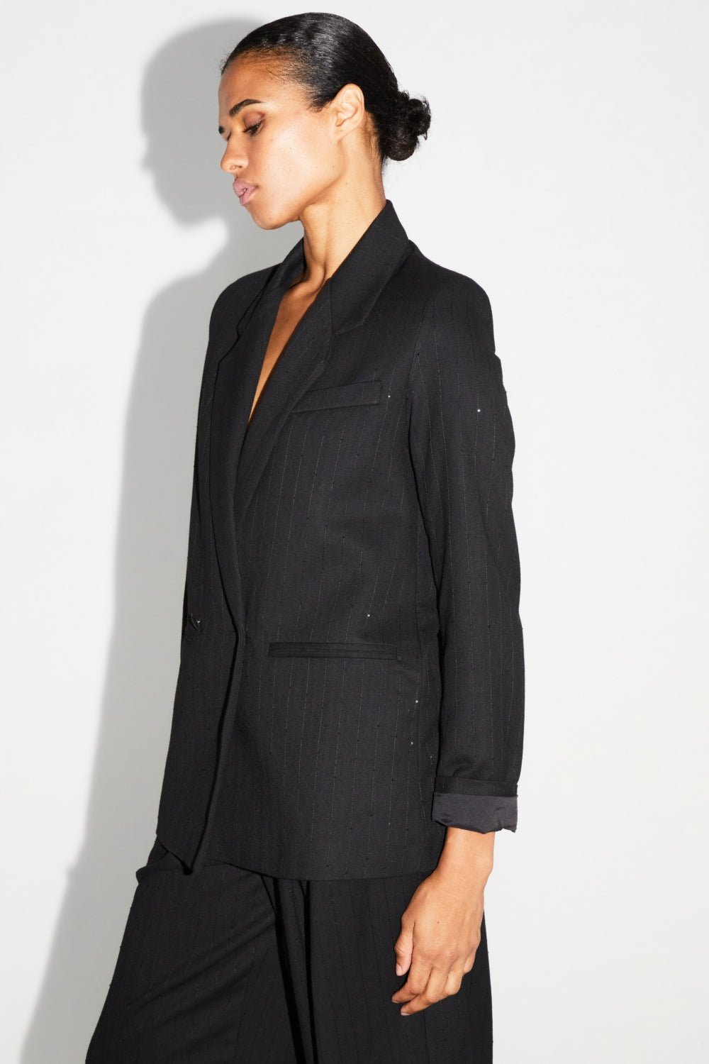 Jacket Ema Black Shine |سترة Jacket Ema Black Shine - Maison Clad