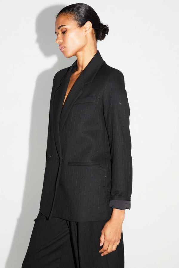 Jacket Ema Black Shine |سترة Jacket Ema Black Shine - Maison Clad
