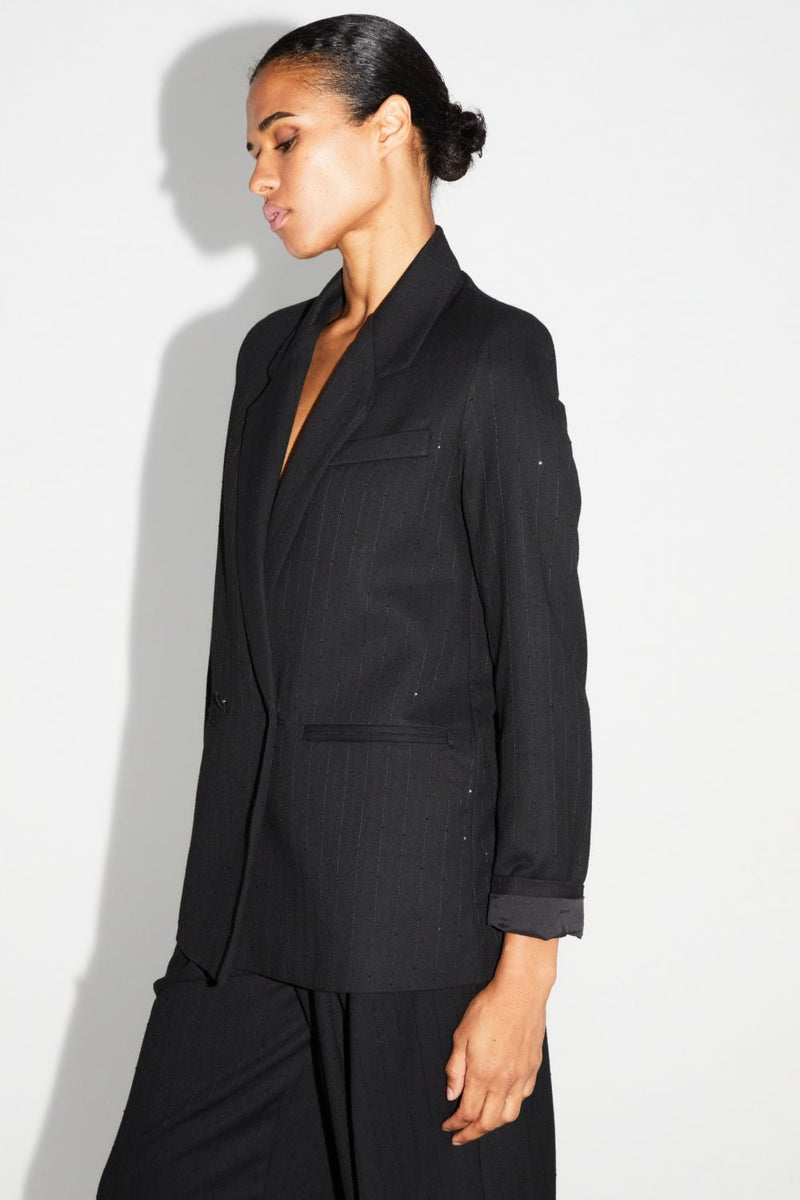 Jacket Ema Black Shine |سترة Jacket Ema Black Shine - Maison Clad