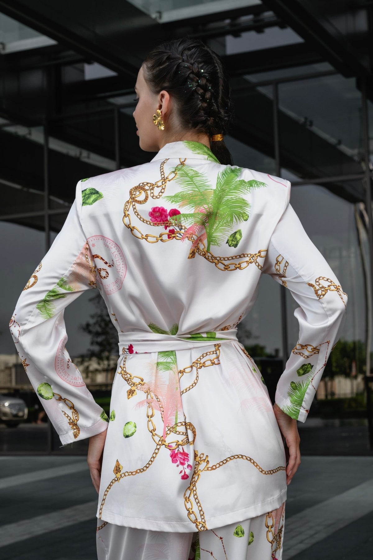 Jacket Jackson Astrology Leo Off White سترة Jackson - Maison Clad