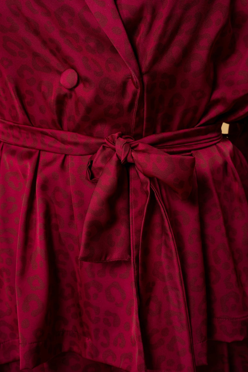 Jacket Jacky Leo Burgundy | بلوزة نسائية Jacky - Maison Clad